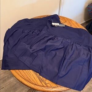 NWT Island Escape Navy Swim Skort Beach/Vacation Coastal Modest Lot of 2